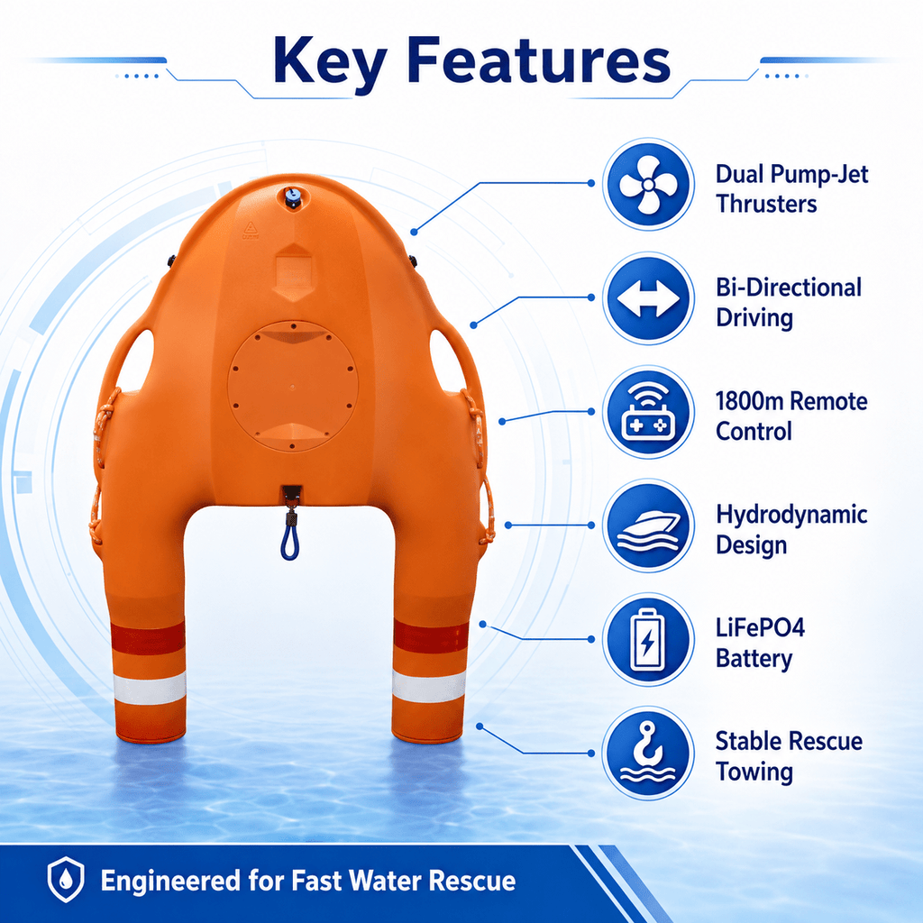 XJL-D9 Water Rescue Drone | Lifebuoy OEM/ODM