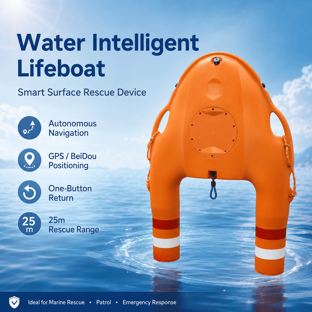 XJL-D9 Water Rescue Drone | Lifebuoy OEM/ODM