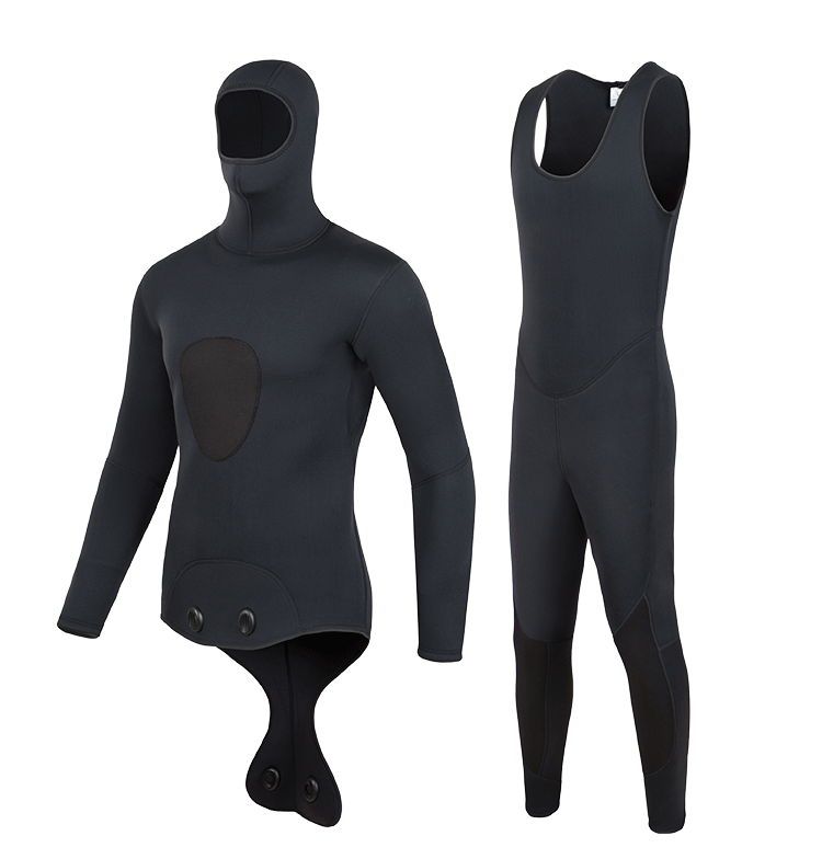 Men's Two-Piece Hooded Spearfishing Wetsuit 3/5 mm | OEM/ODM Available