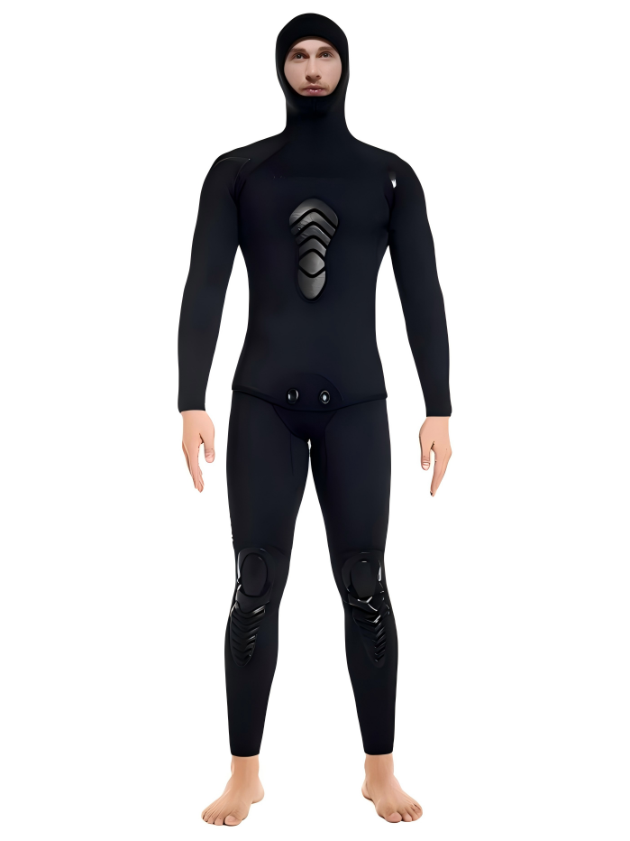 Men’s Hooded Two-Piece Full Wetsuit 2.5/4.5/6.5mm | OEM/ODM Available