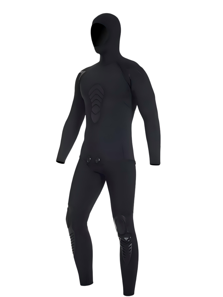 Men’s Hooded Two-Piece Full Wetsuit 2.5/4.5/6.5mm | OEM/ODM Available