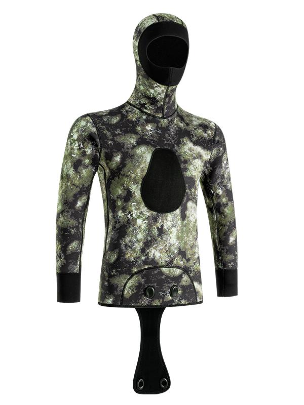 Men's Two-Piece Hooded Spearfishing Wetsuit 3/5 mm | OEM/ODM Available