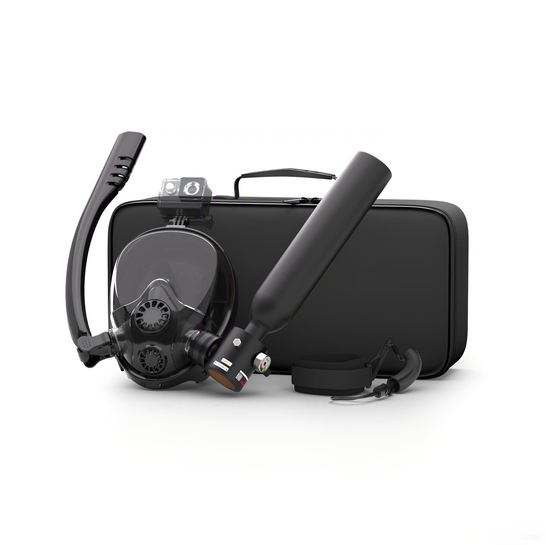 S300Plus 0.5L Mini Scuba Tank - Full Face Snorkel Mask Kit | OEM/ODM Available - OUTTERCARE