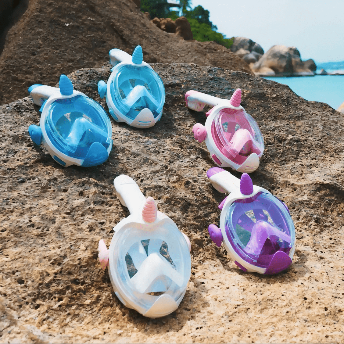 Full Face Snorkel Mask - BH06 Unicorn Kids | OEM/ODM Available - OUTTERCARE