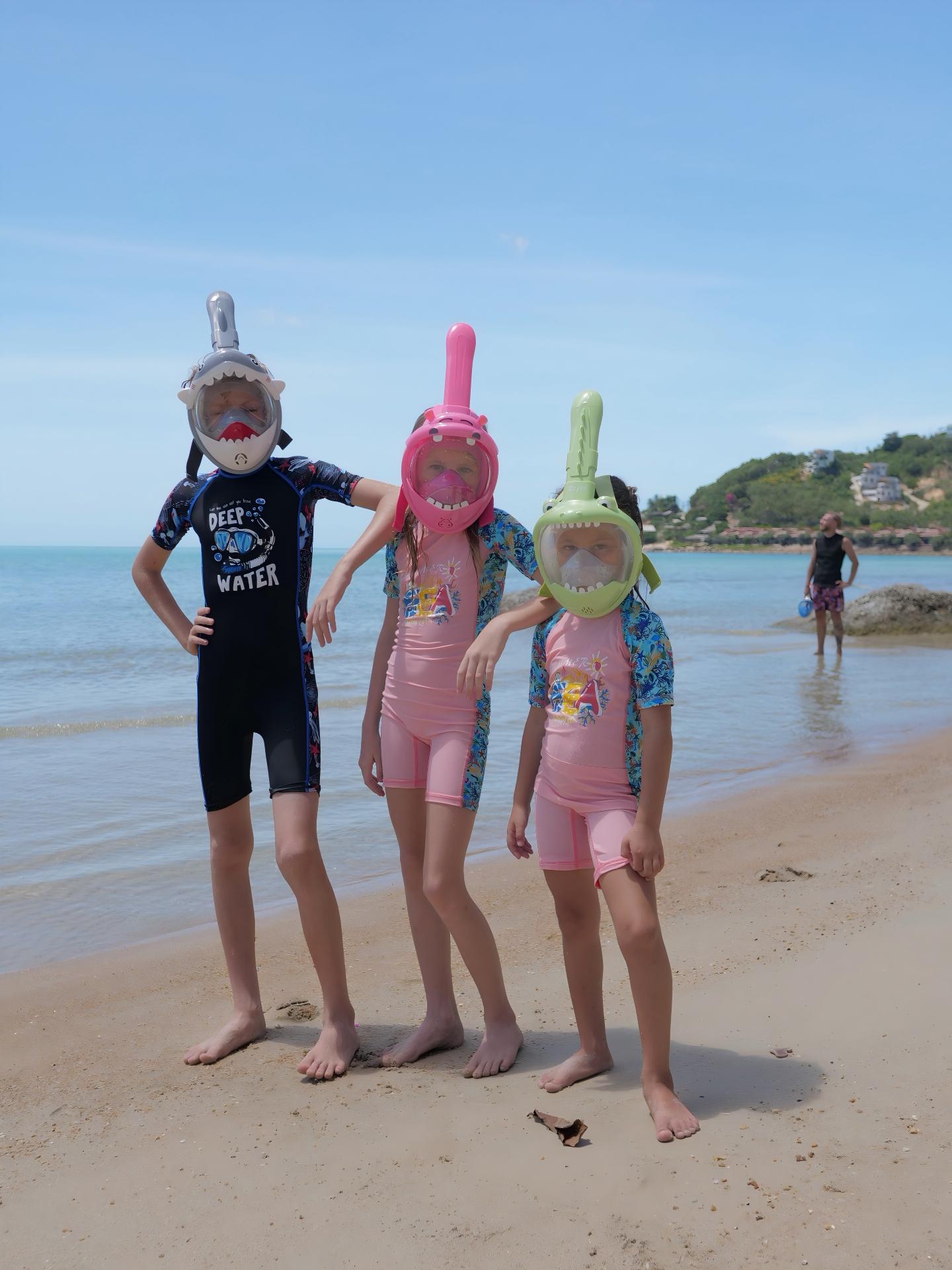 Full Face Snorkel Mask - KY4 Hippo Kids | OEM/ODM Available - OUTTERCARE