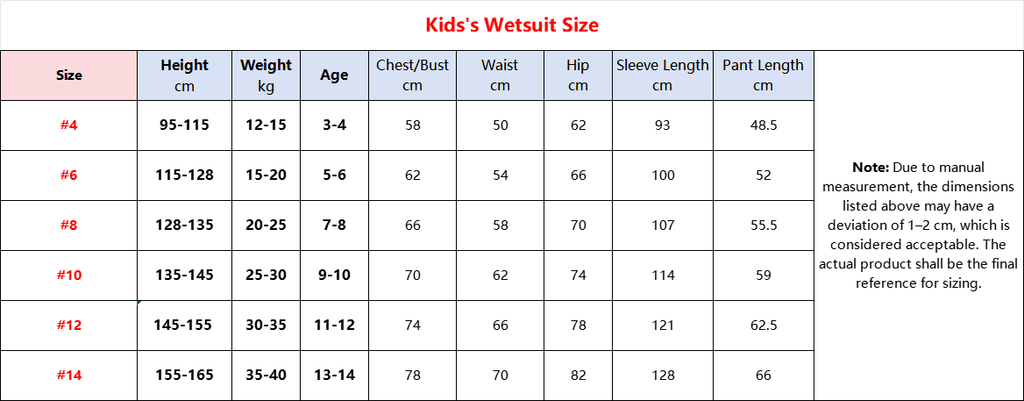 Kids’ Full Wetsuit Back Zip 2mm | OEM / ODM Available