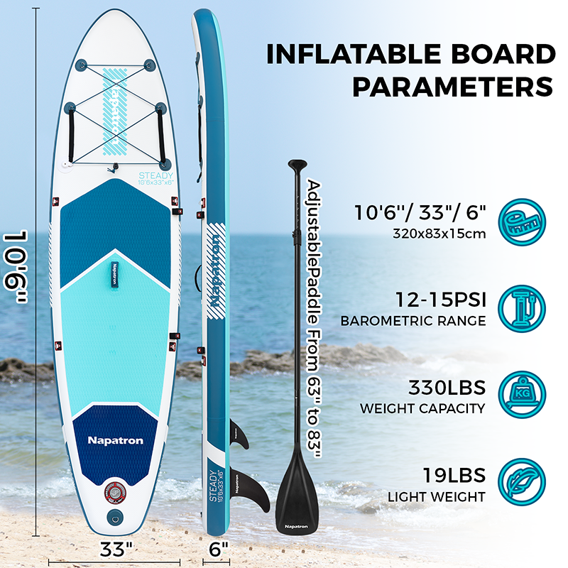 10’6” Inflatable Paddle Board (ISUP) - YYB01