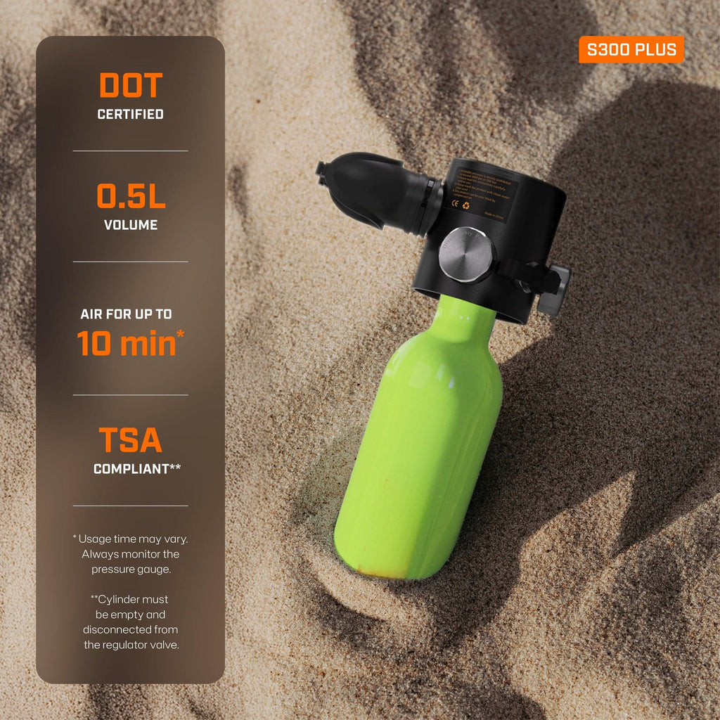 S300Plus 0.5L Mini Scuba Tank - Diving Mask Kit | OEM/ODM Available - OUTTERCARE