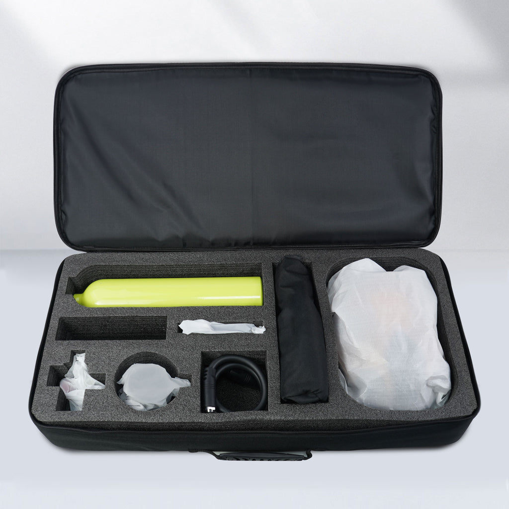 S400 1.0L Mini Scuba Tank - Full Face Snorkel Mask Kit | OEM/ODM Available - OUTTERCARE