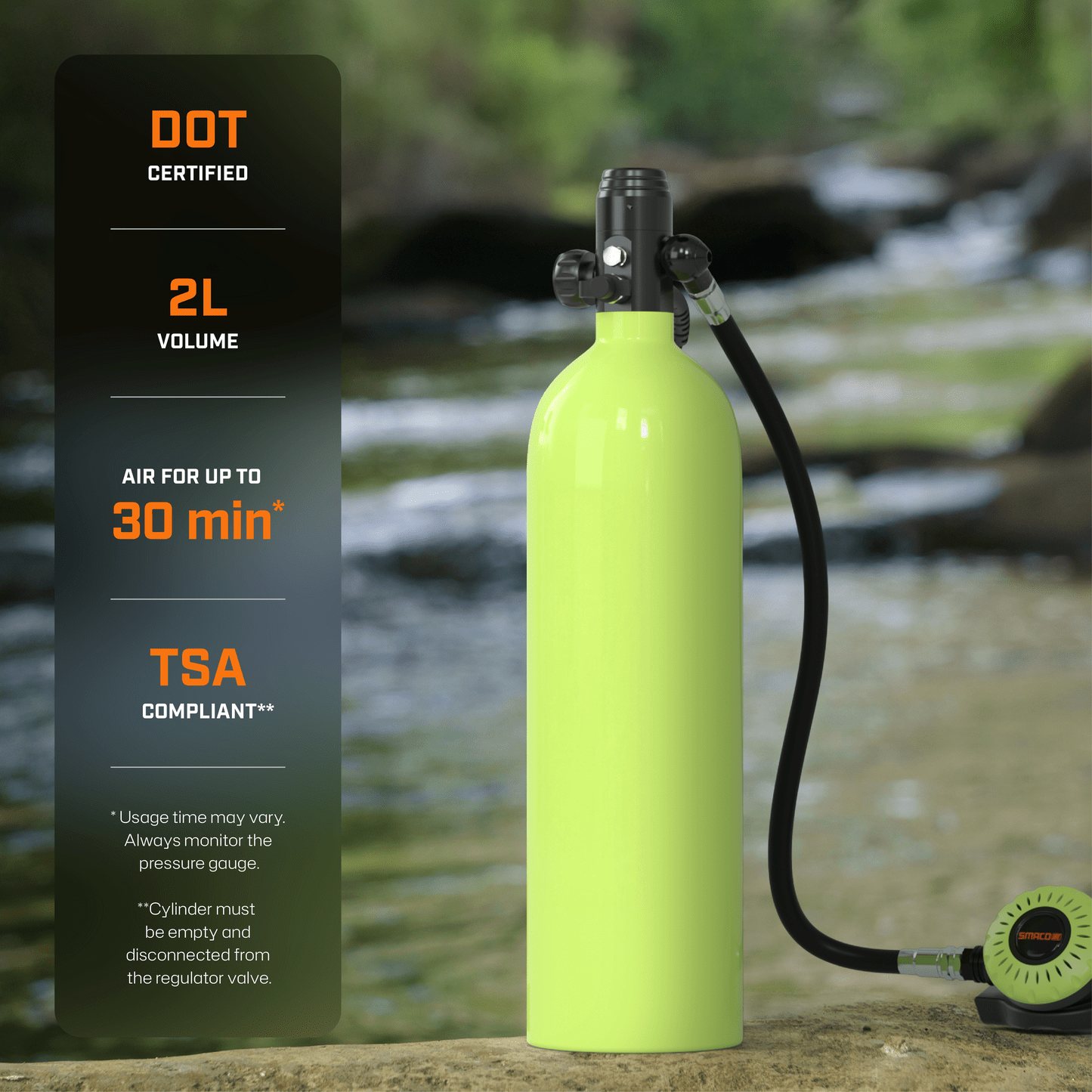 S700 2.0L Mini Scuba Tank - Diving Mask Kit | OEM/ODM Available - OUTTERCARE