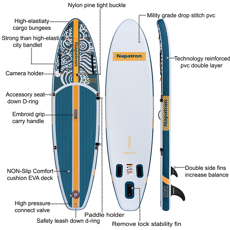 10’6'' Inflatable Paddle Board (ISUP) - YYW02