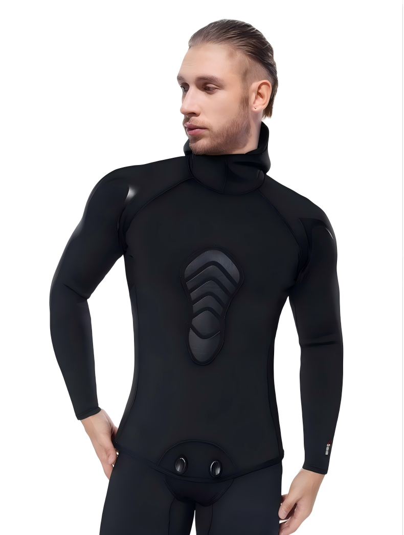 Men’s Hooded Two-Piece Full Wetsuit 2.5/4.5/6.5mm | OEM/ODM Available