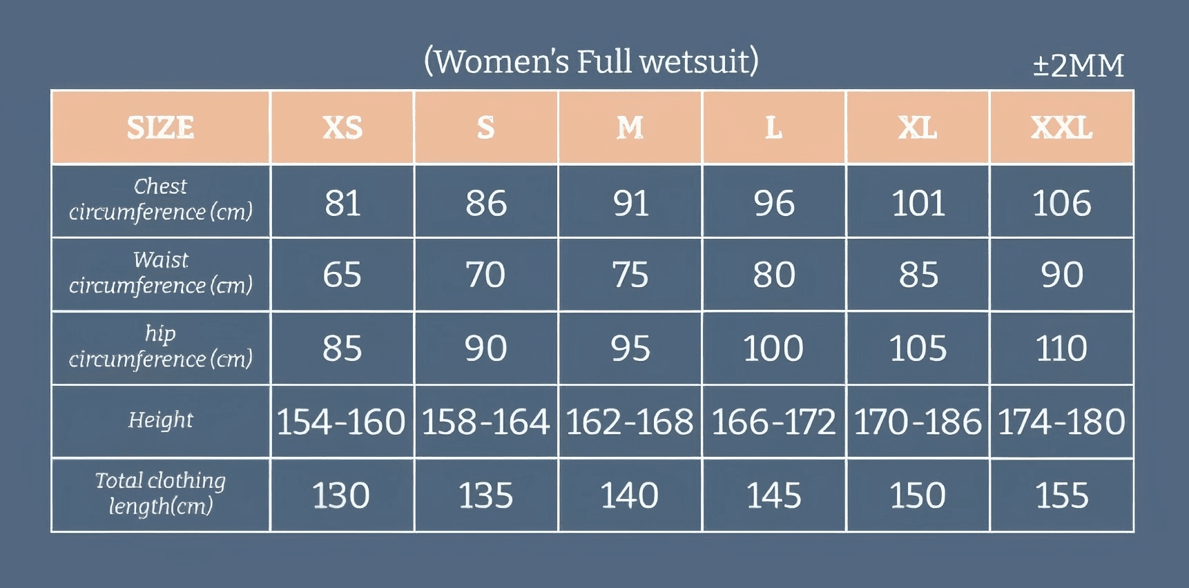 Women's Back Zip Full Wetsuit 3mm | OEM/ODM Available